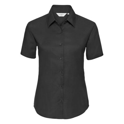 Russell Athletic Collection Ladies Short Sleeve Easy Care Oxford Shirt Thumbnail