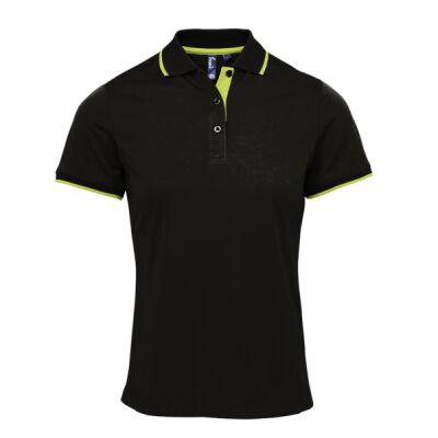 Premier Ladies Contrast Coolchecker® Piqué Polo Shirt Thumbnail